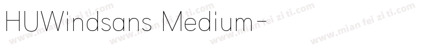 HUWindsans Medium字体转换
